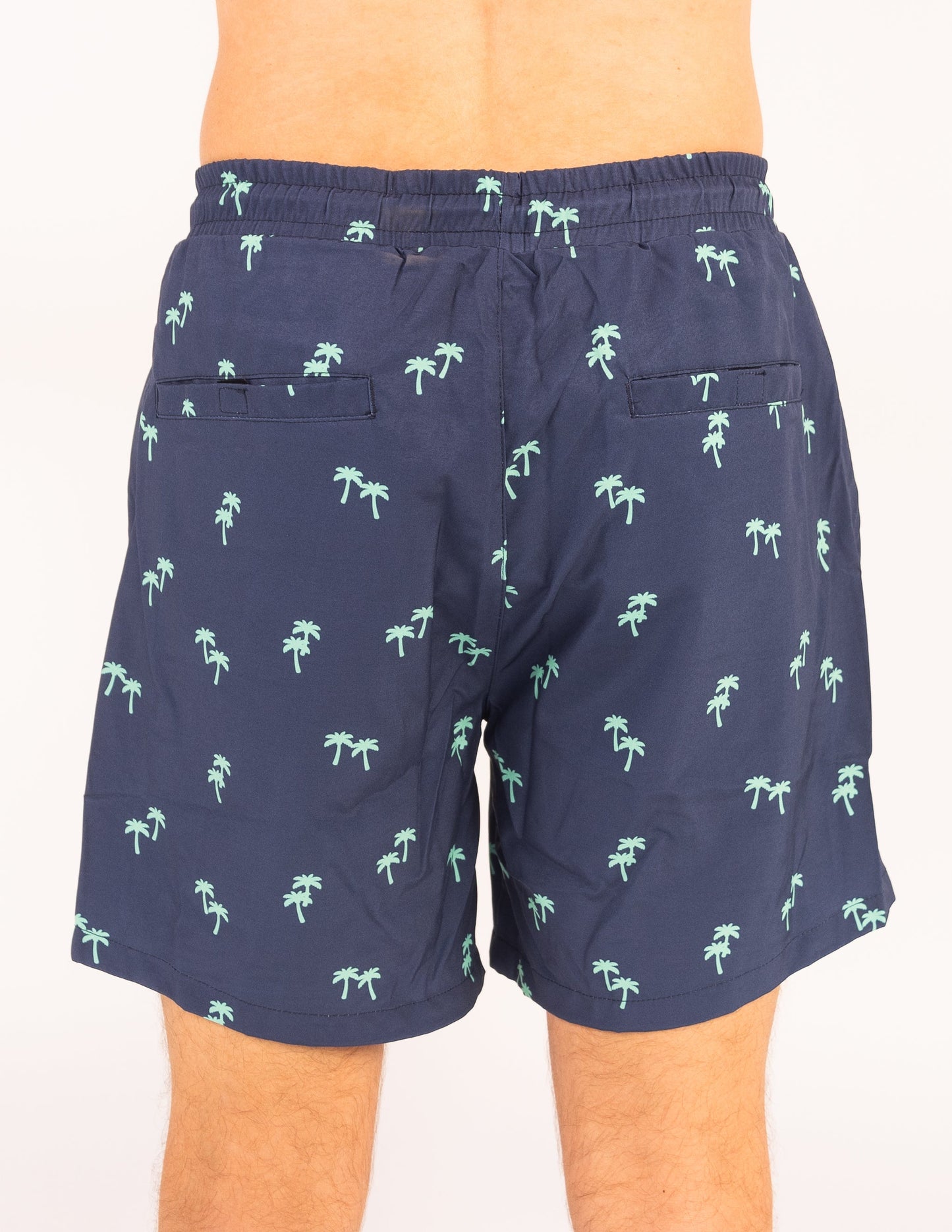 Dry Pocket Tropical Trees - Waterproof Pocket Swim Shorts - Athletic Liner