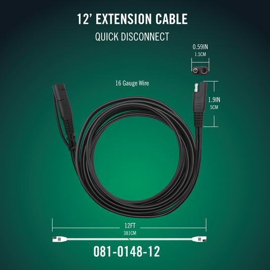 Battery Tender® Quick Disconnect 12 Foot Extension Cable