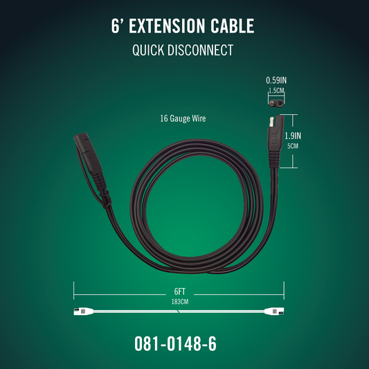 Battery Tender® Quick Disconnect 6 Foot Extension Cable
