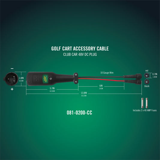 Battery Tender® PowerPlus 48V DC Plug - Club Car DS Precedent