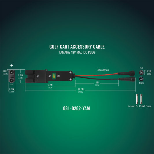 Battery Tender® PowerPlus 48V MAC DC Plug - Yamaha G19/G22/G29