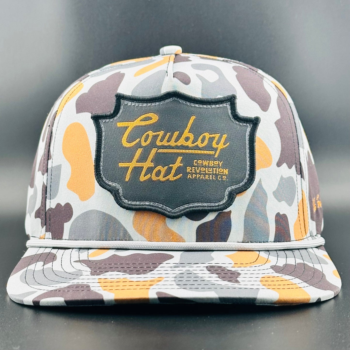 Cowboy Revolution Concrete Camo Patch “Cowboy Hat” - Performance Rope Hat
