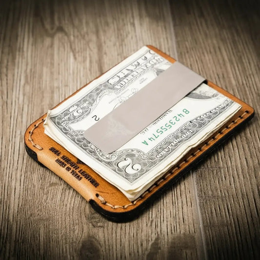 Bull Sheath Leather The Keller Money Clip