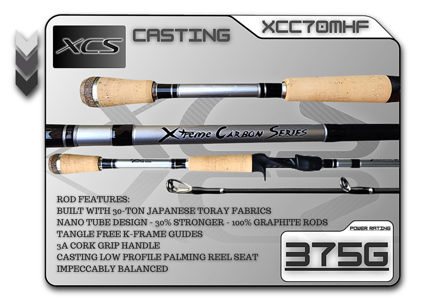 Fish Xtreme Rods XCC70MHF (375G) 7'0" Medium Heavy Fast