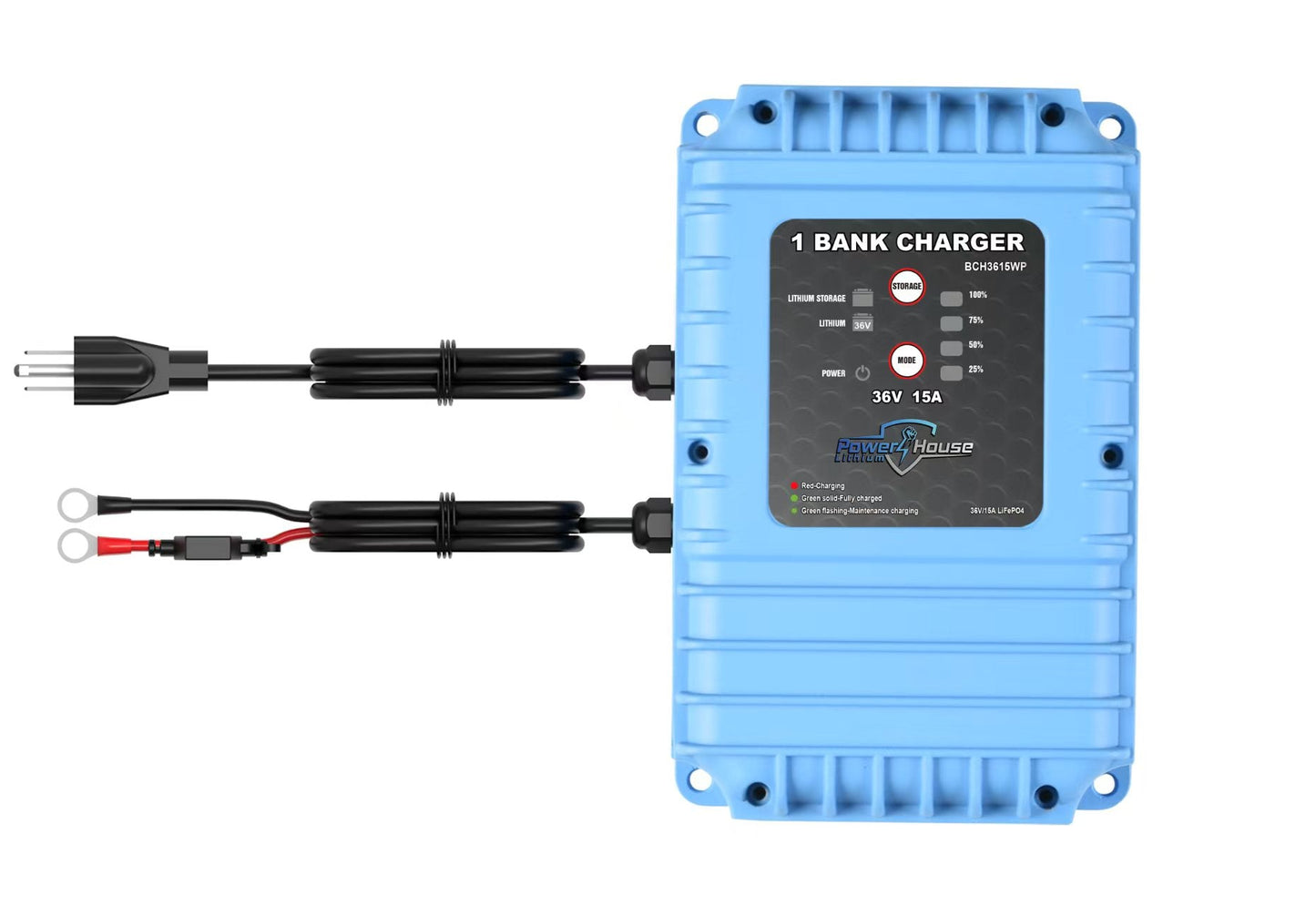 PowerHouse 36V 15A AC Waterproof Onboard Charger