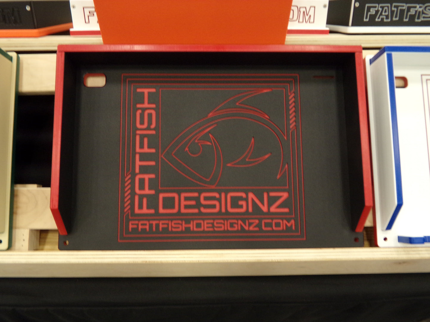 Fat Fish Designz Cutting Board w/ Fat Fish Designz Logo