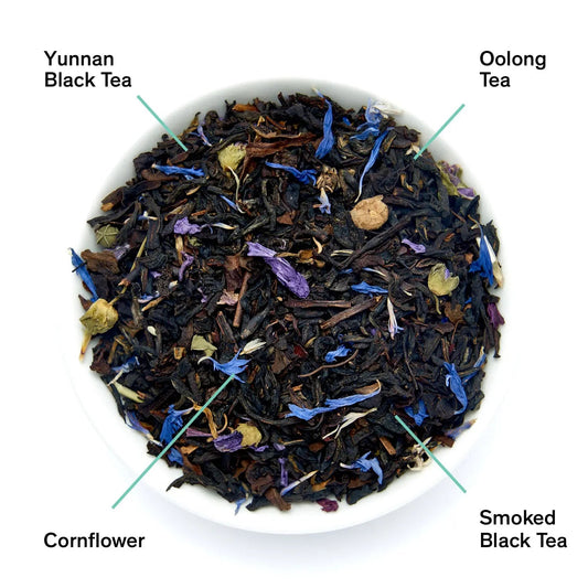 August Uncommon Tea Black Metallic - Violet Elderberry Black Tea (15 Tea Bags)