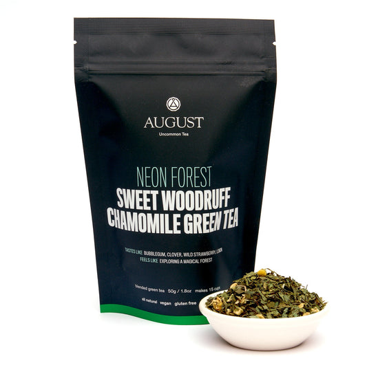 August Uncommon Tea Neon Forest - Apple Chamomile Green Tea