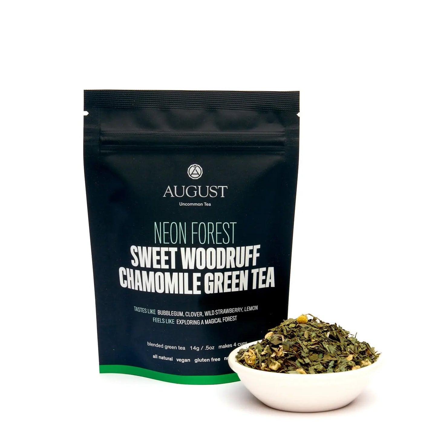 August Uncommon Tea Neon Forest - Apple Chamomile Green Tea