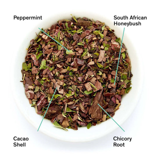 August Uncommon Tea Love Story - Chocolate Mint Herbal Tea (Caffeine Free)