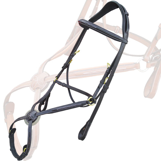 Bridles & Reins Replacement Crownpiece of ExionPro Monocrown Crown Piece Adjustable Designer Figure 8 Bridle