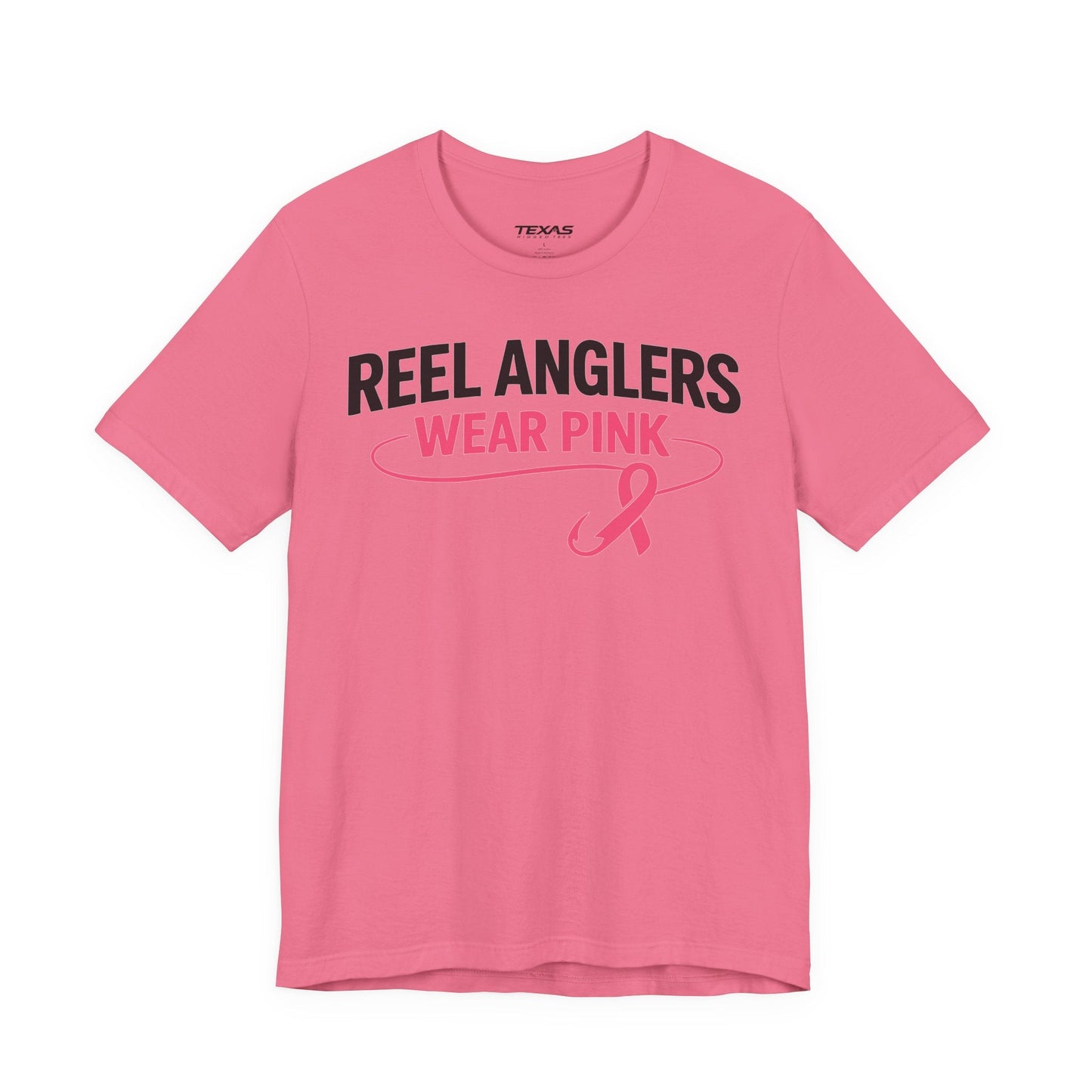 Texas Rigged Tees Reel Anglers Wear Pink — Unisex Cotton Tee
