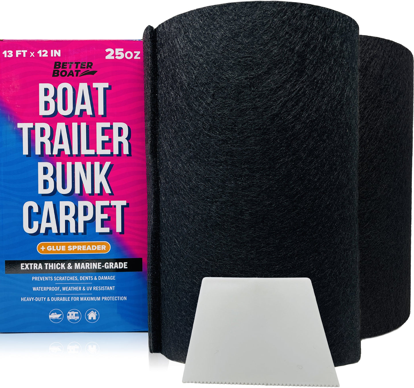 Better Boat - Boat Trailer Bunk Carpet for Bumpers