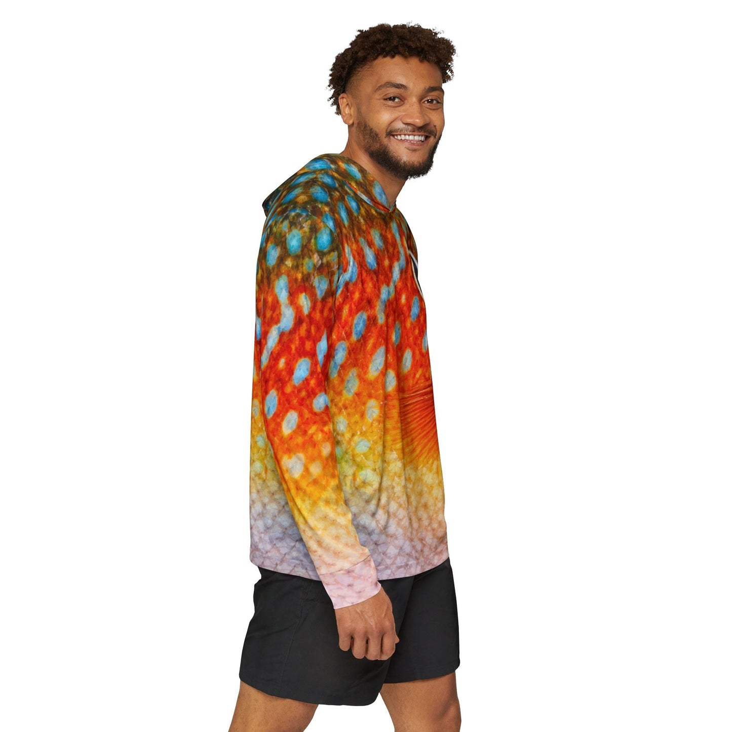 Texas Rigged Tees Longear Sunfish — Unisex Fishing Pullover Hoodie (SPF 50+)