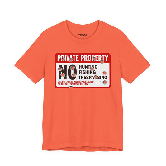 Texas Rigged Tees Private Property — Unisex Cotton Tee