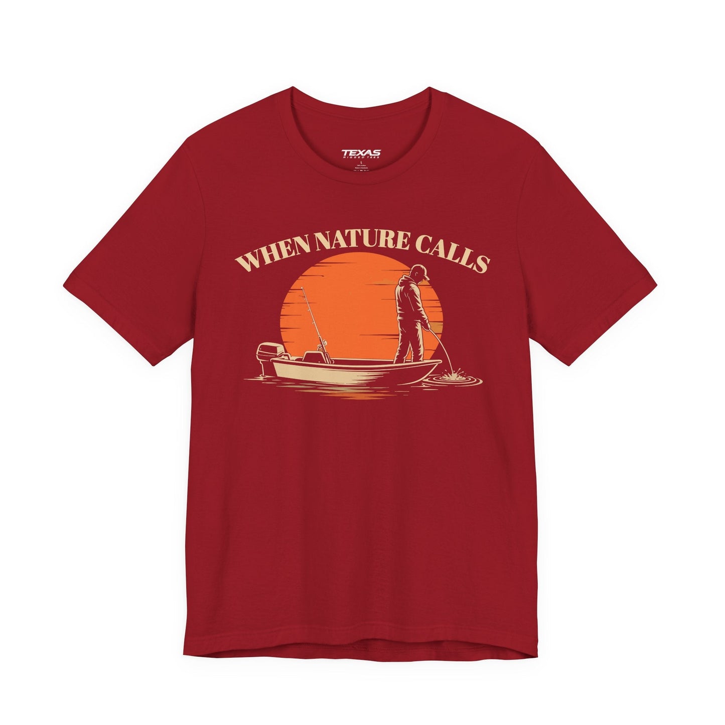 Texas Rigged Tees When Nature Calls — Unisex Cotton Tee