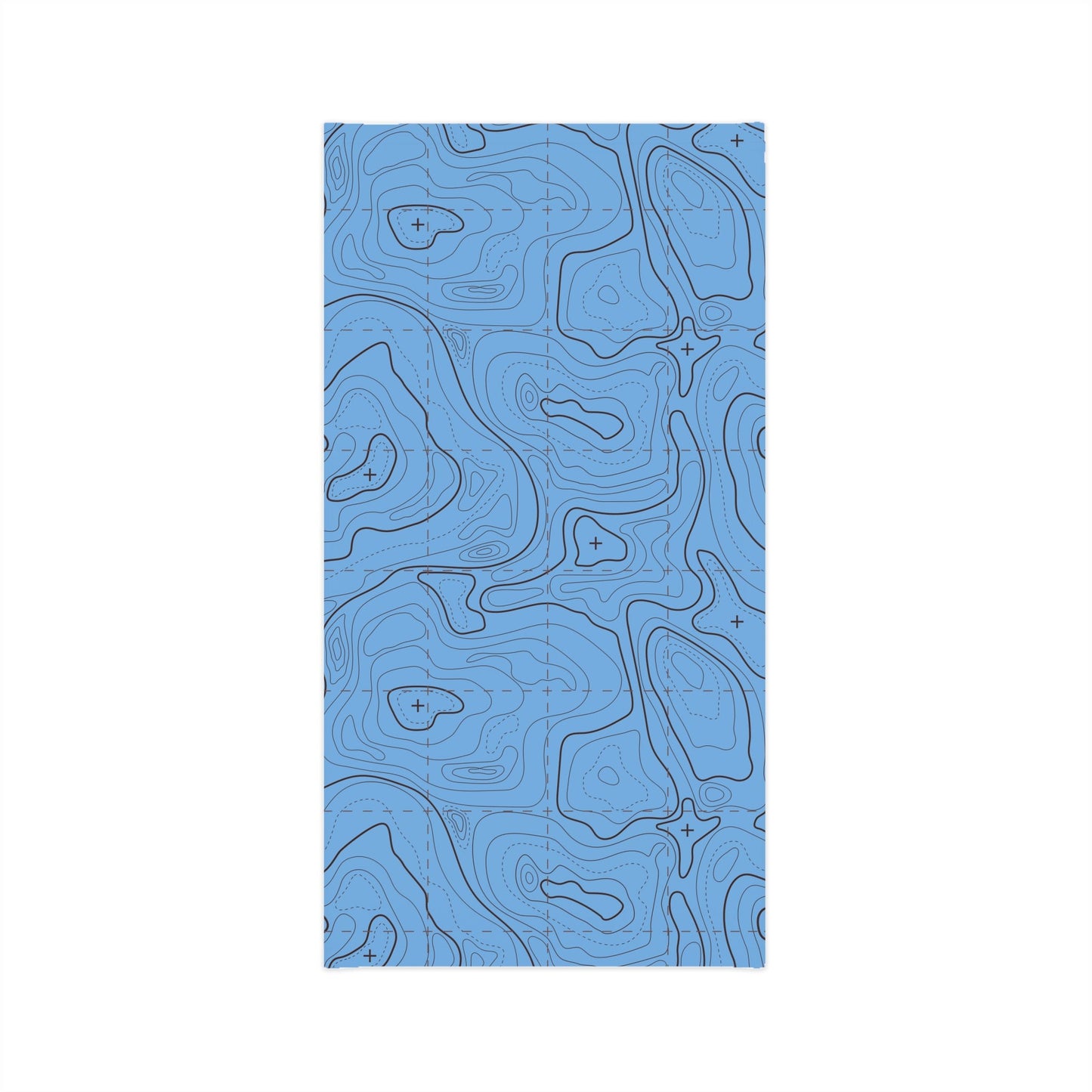 Texas Rigged Tees Contour Lines — Unisex Neck Gaiter (SPF 50+)