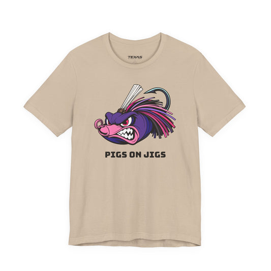 Texas Rigged Tees Pigs on Jigs — Unisex Cotton Tee