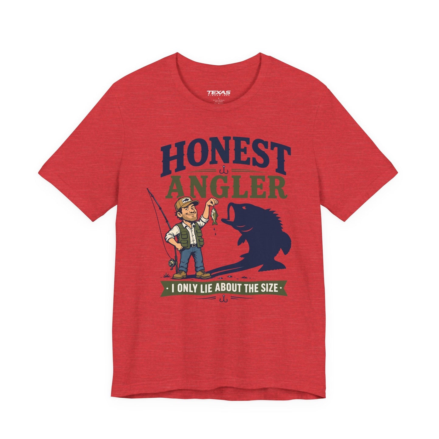 Texas Rigged Tees Honest Angler — Unisex Cotton Tee