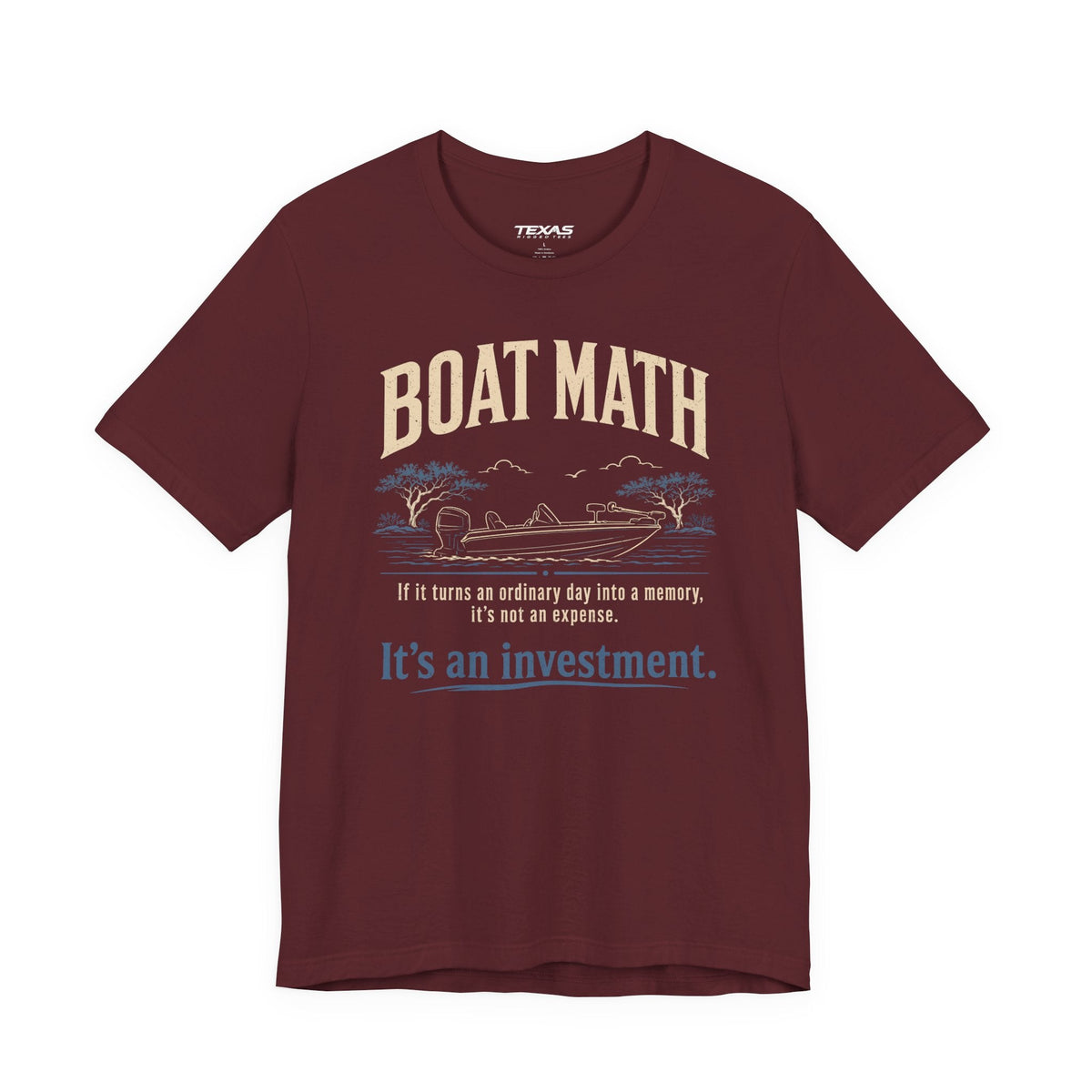 Texas Rigged Tees Boat Math — Unisex Cotton Tee