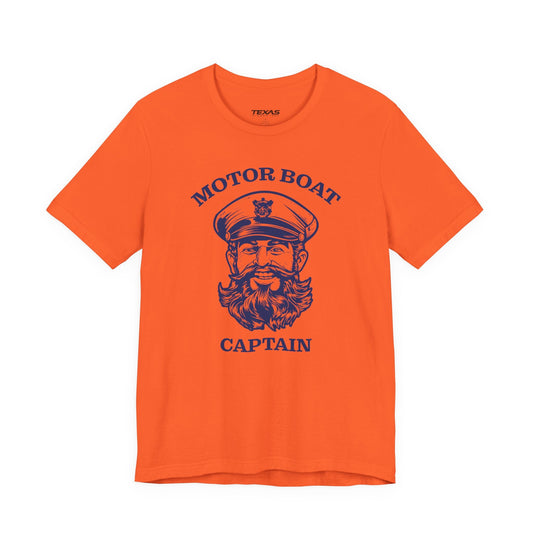 Texas Rigged Tees Motor Boat Captain — Unisex Cotton Tee