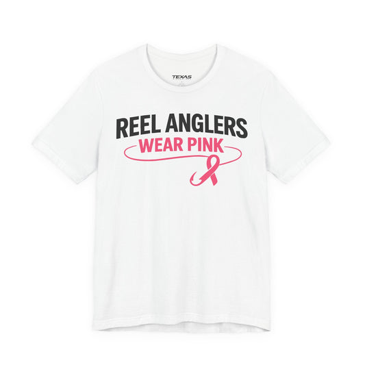 Texas Rigged Tees Reel Anglers Wear Pink — Unisex Cotton Tee