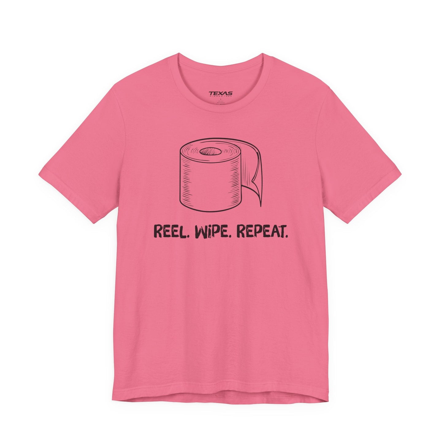 Texas Rigged Tees Reel. Wipe. Repeat. — Unisex Cotton Tee