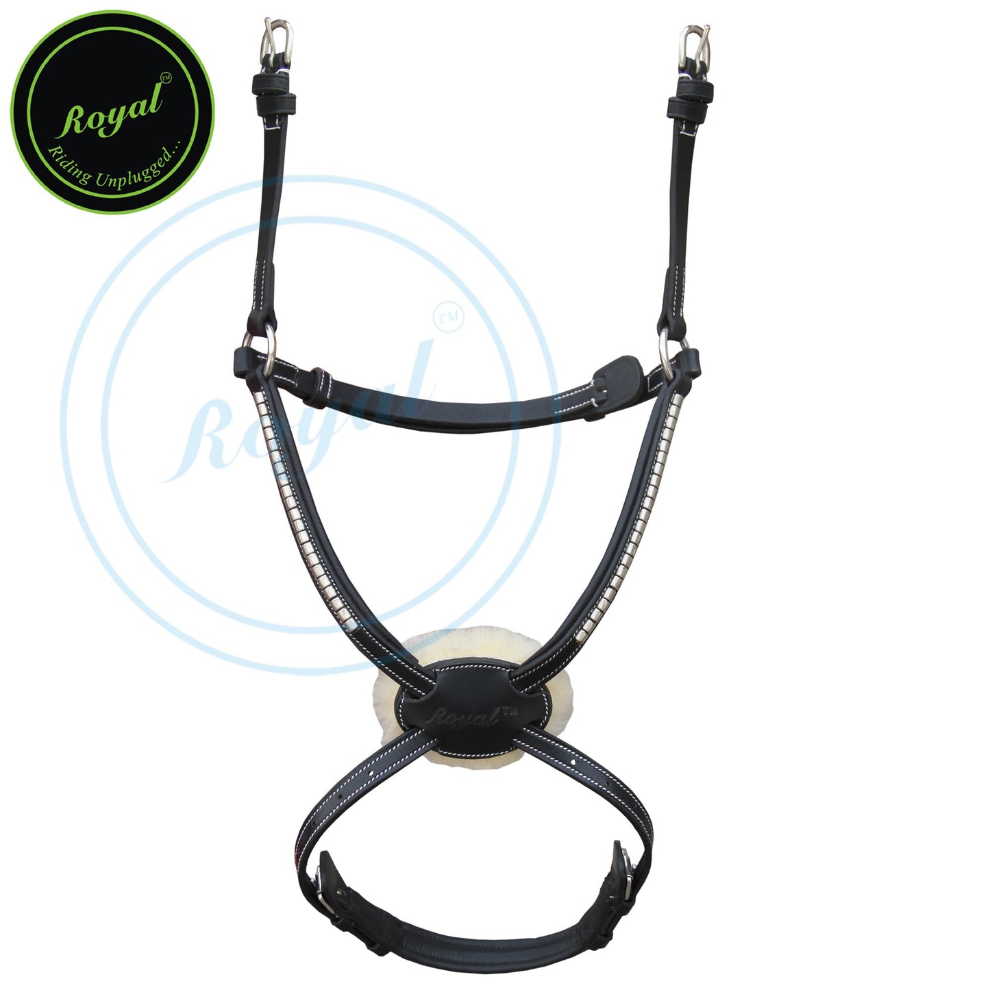 Bridles & Reins ExionPro SS / Brass Clincher Padded Figure 8 Noseband