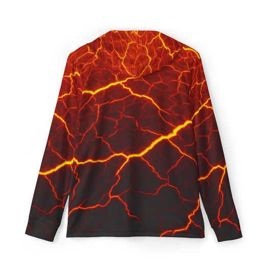Texas Rigged Tees Molten Magma — Unisex Fishing Pullover Hoodie (SPF 50+)
