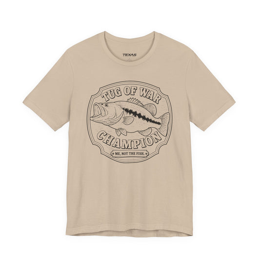 Texas Rigged Tees Tug of War Champion — Unisex Cotton Tee