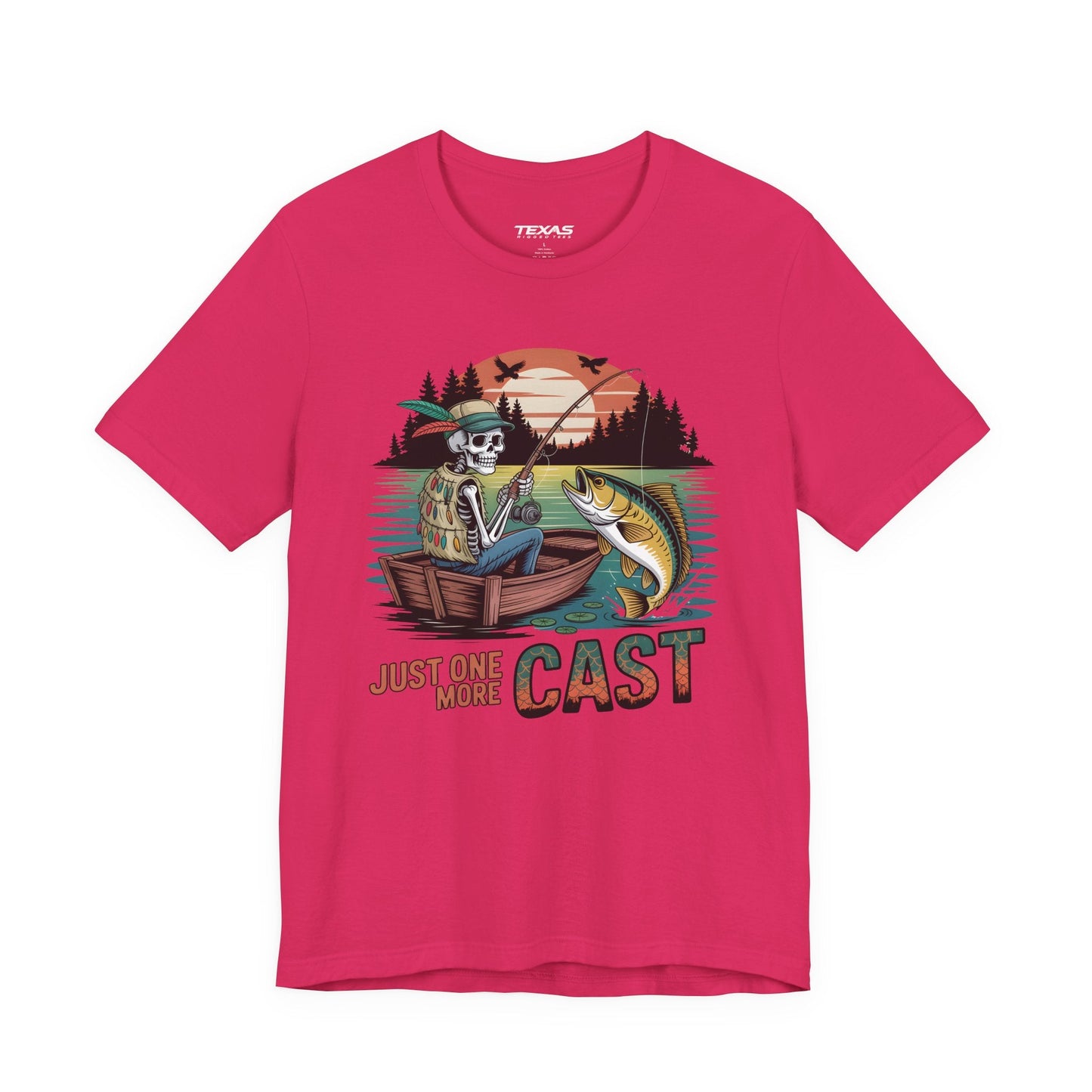 Texas Rigged Tees Just One More Cast — Unisex Cotton Tee