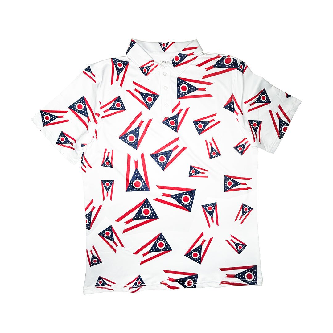 1803 Golf Big Ohio Burgee Golf Shirt - Angler's Pro Tackle & Outdoors