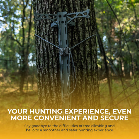 Hawk Helium Hunting Treestand Portable Climbing Sticks w/ Fold Up Steps, 3 Pack
