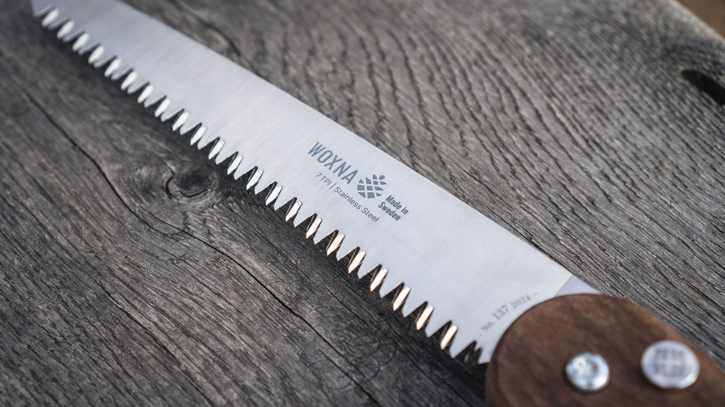 Ragweed Forge Woxna Ljusnan Foldable Saw 7 inches - Walnut & Stainless Steel