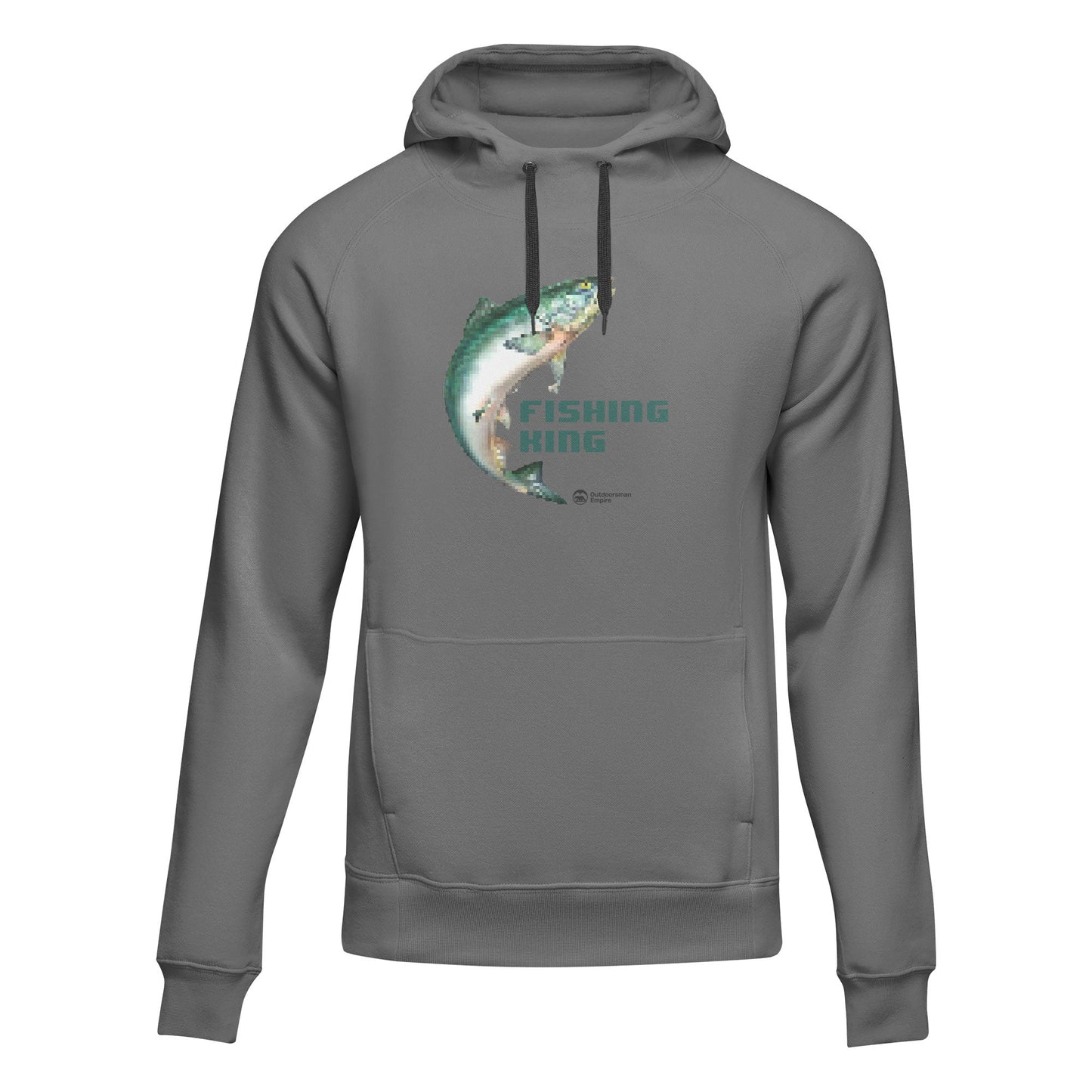 Outdoorzees Fishing Pixelated Unisex Hoodie