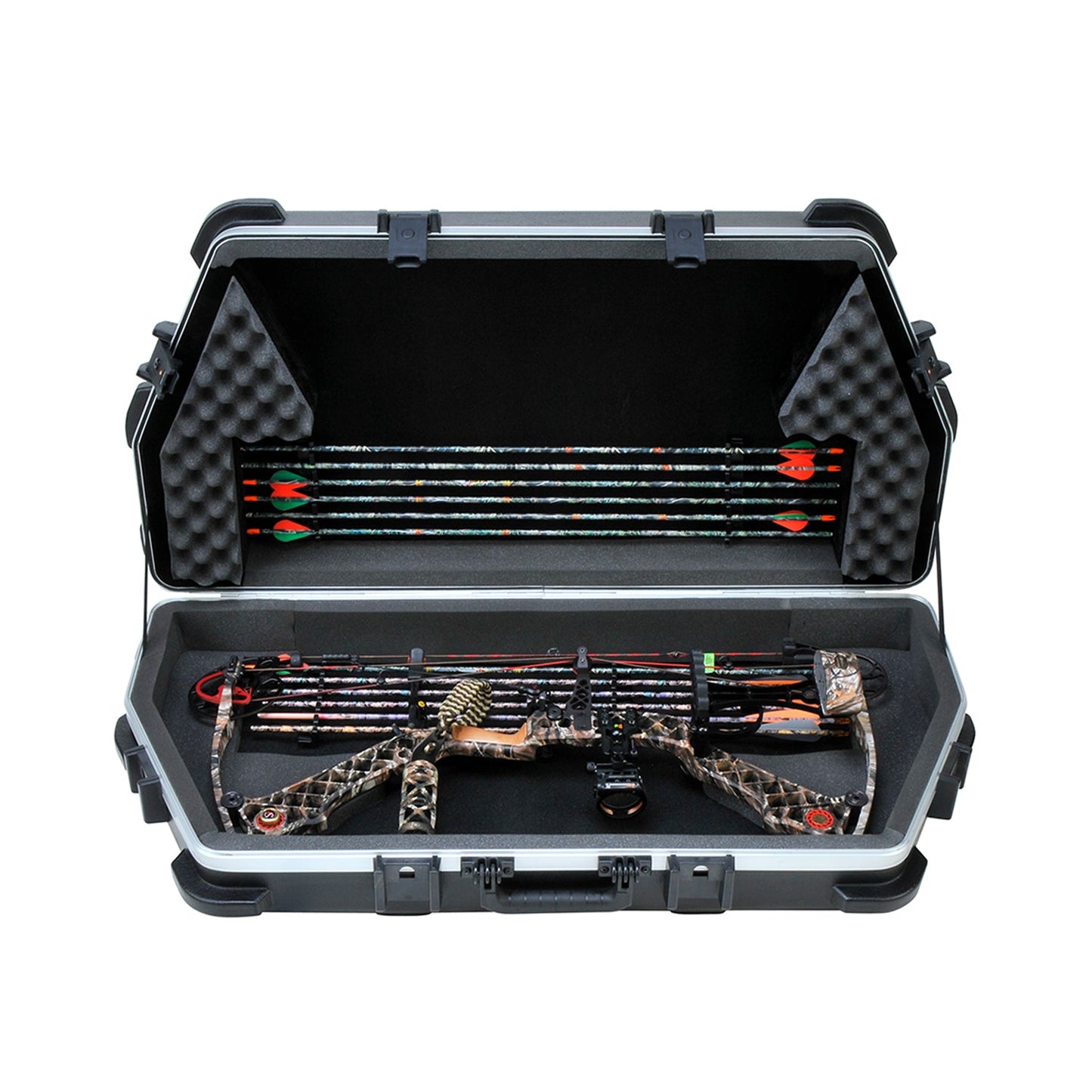 SKB Cases 4119 Hard Exterior Waterproof ATA Single Parallel Limb Bow Case, Black