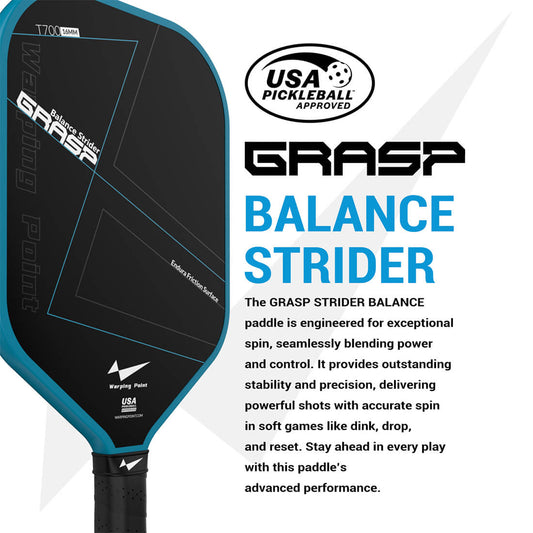 Warping Point Grasp Pickleball Paddle - 16mm