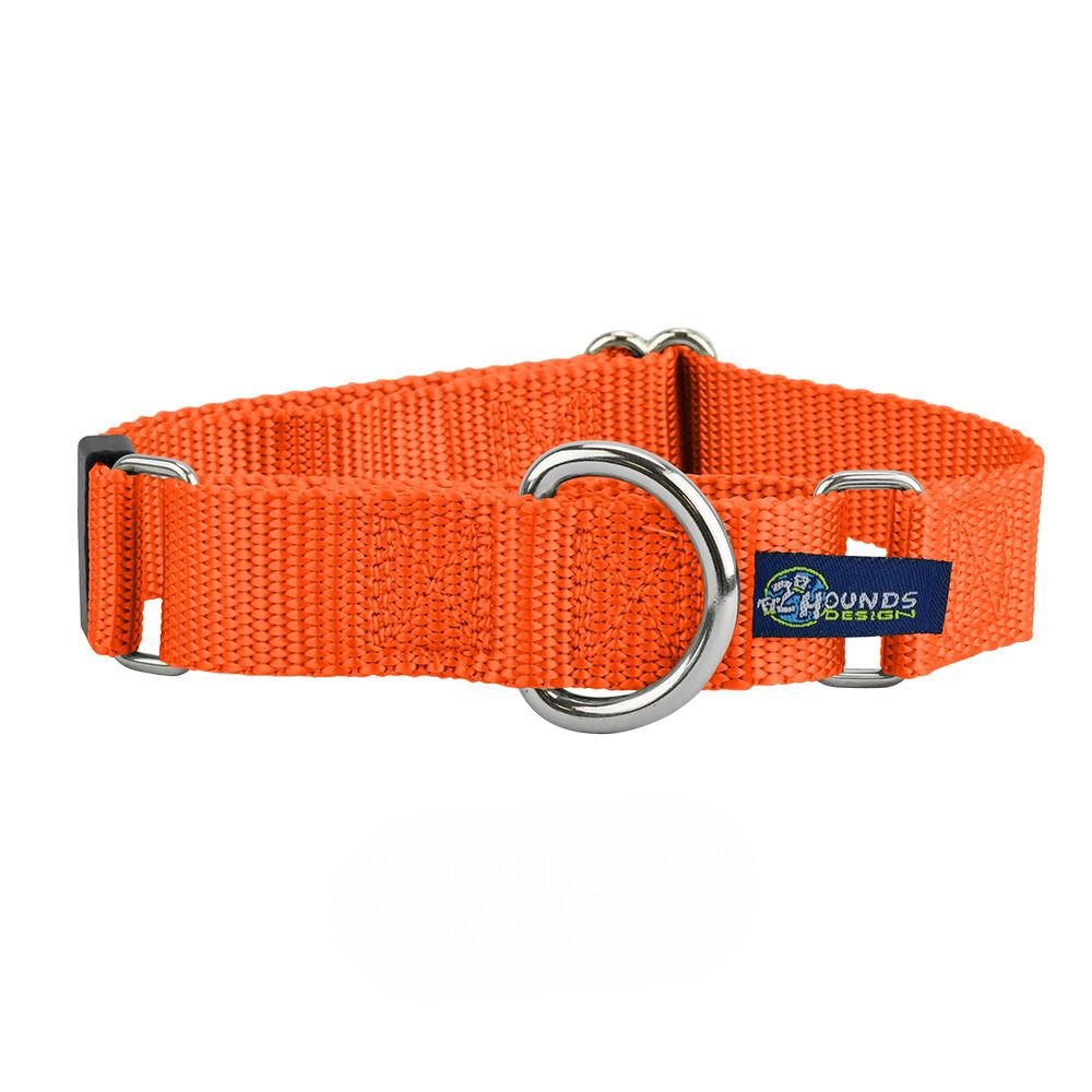 2 Hounds Design 1″ Rust Nylon Martingale Dog Collar - Angler's Pro Tackle & Outdoors