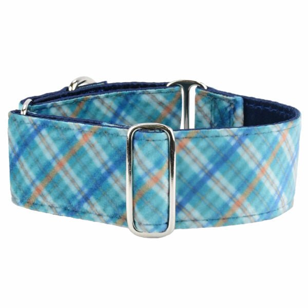2 Hounds Design Blue Plaid Elite Velvet Dog Collar - Angler's Pro Tackle & Outdoors