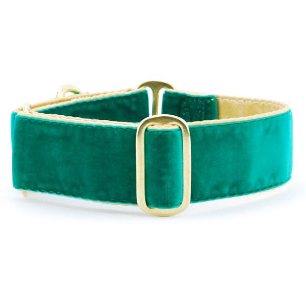 2 Hounds Design Holiday Velvet – Green/Gold Martingale Dog Collar - Angler's Pro Tackle & Outdoors