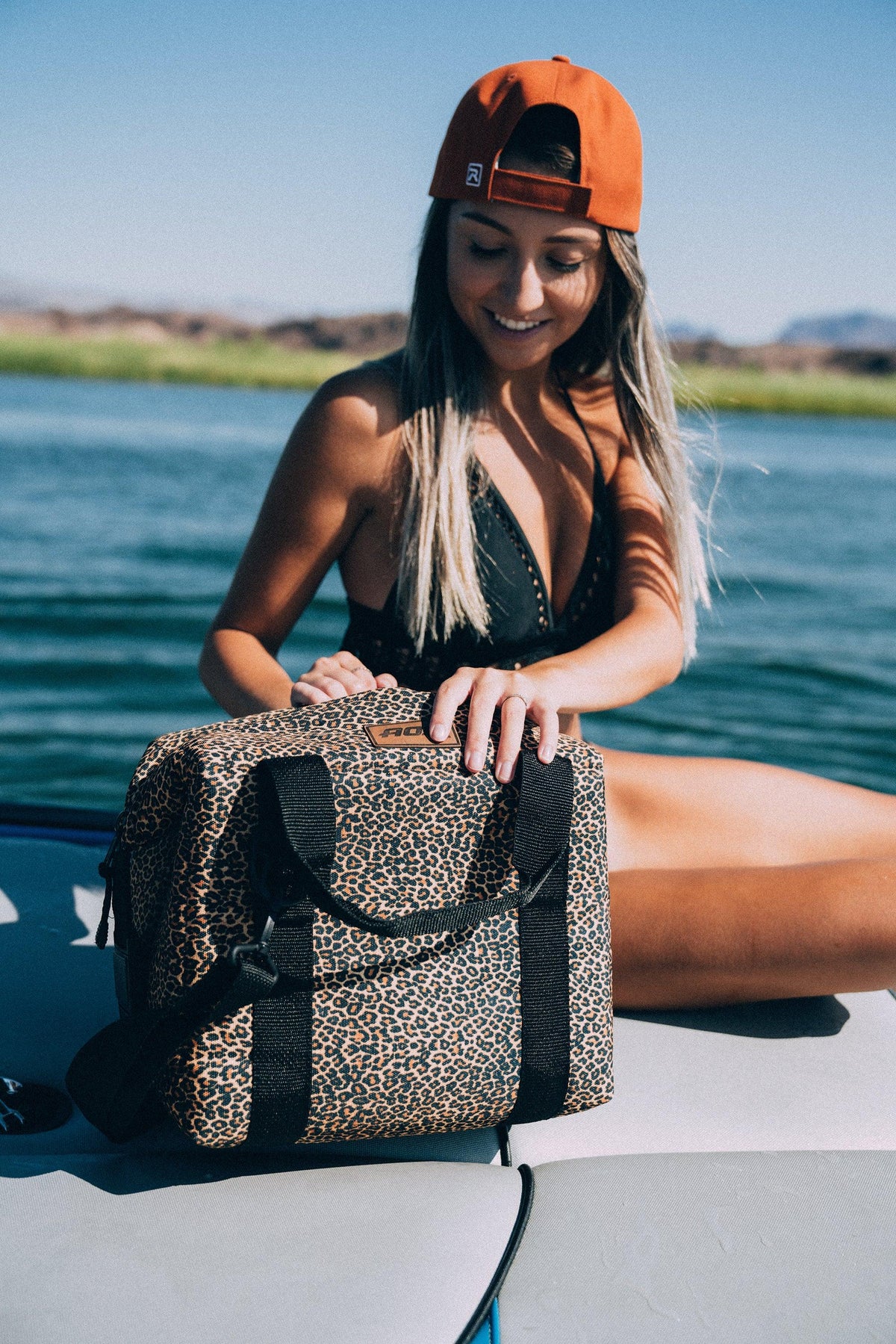 AO Coolers Expedition Canvas Leopard 24 Can Cooler - USA MADE