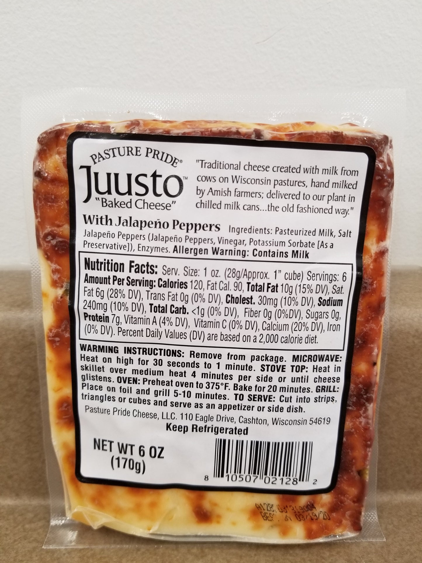 Mousehouse Cheesehaus Juusto with Jalapeno Peppers, 6 oz