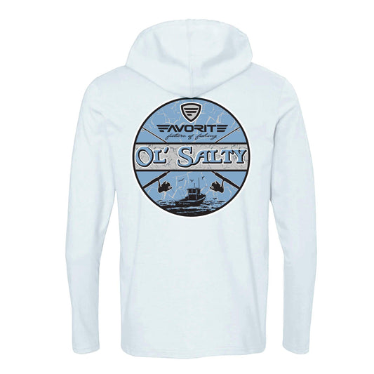 Favorite Fishing Ol Salty Lightweight Tri-Blend Hoodie