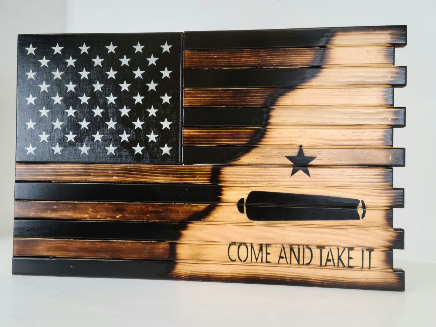 Liberty Home Concealment Deluxe 3 Compartment Gun Concealment Case (Hybrid American Flag Designs)