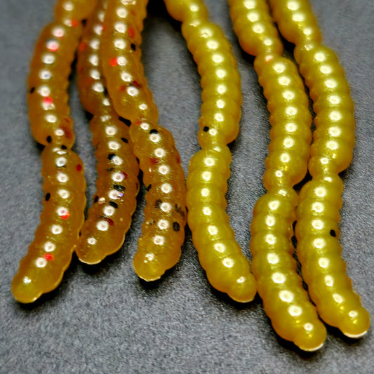 Creek Life Lure Co. 0.5" Inch Maggot Larvae "The Apple Maggot"