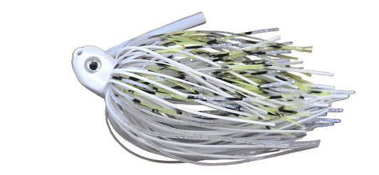 Just Lures Fishing Swim Jig - White Chartreuse Illusion