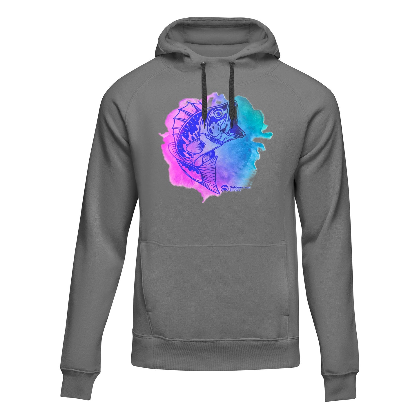 Outdoorzees Watercolor Fishing Unisex Hoodie