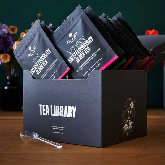 August Uncommon Tea Tea Library - Deluxe 30 Tea Sampler. Gotta taste em all!