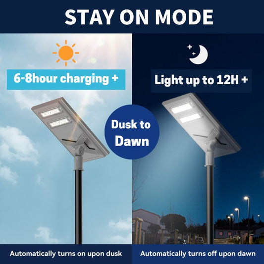 Langy Solar Lights 100 W 200W Commercial solar street light-Stay on