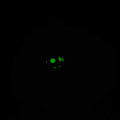 Kenders - Black Glow Spot No Eye Tungsten Jig